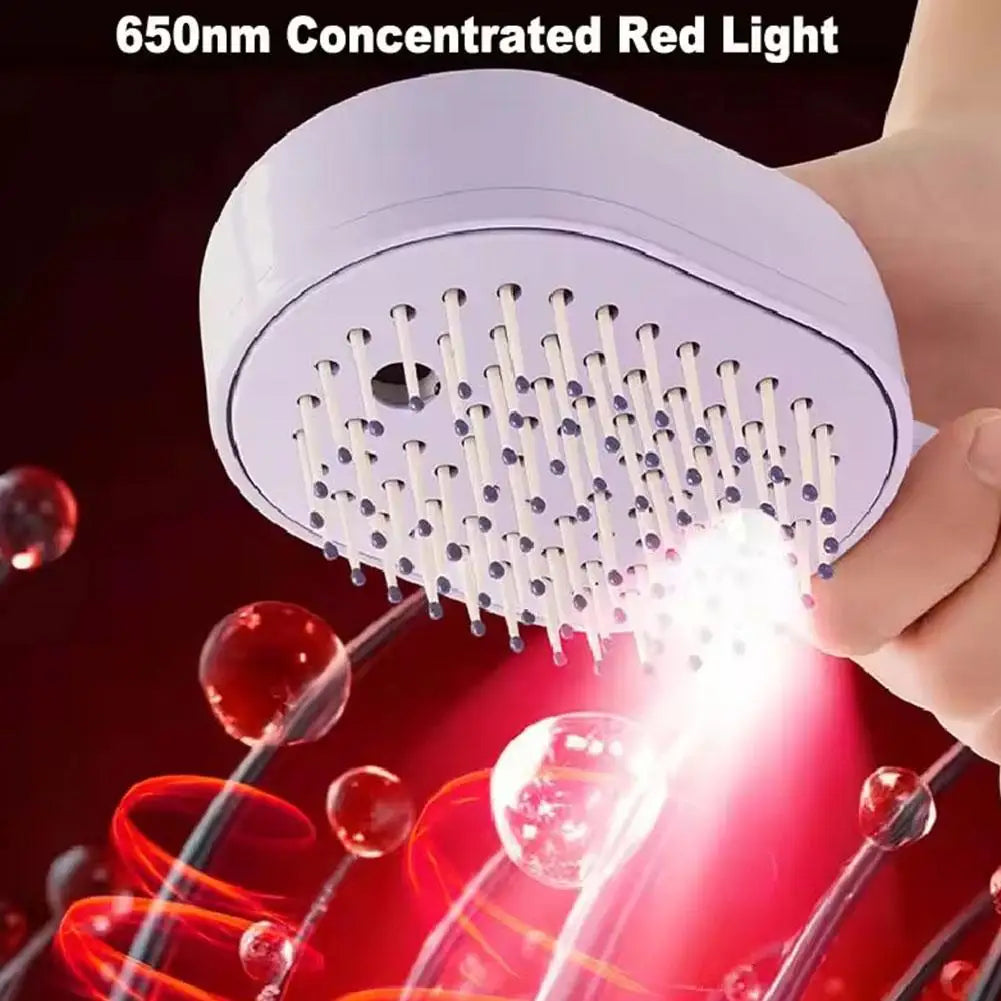 Electric Spray Hair Brush Hair SPA Nourishes Hair Essential Oil Spray Reduce Frizz Anti-Static Retractable Steam Massage Comb