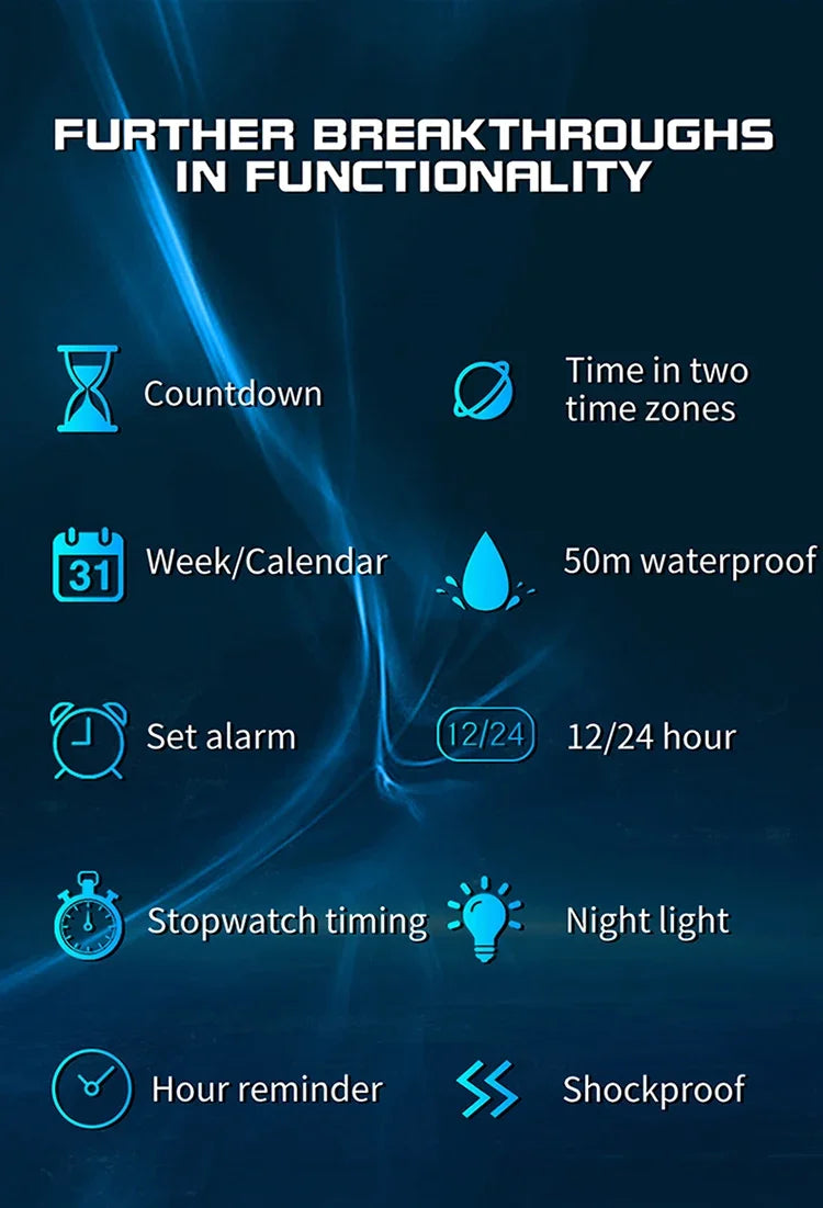 SANDA 2140 Watches Alarm Clock Chrono 5Bar Waterproof Digital Watch reloj hombre New Fashion Outdoor Sport Men Multifunction