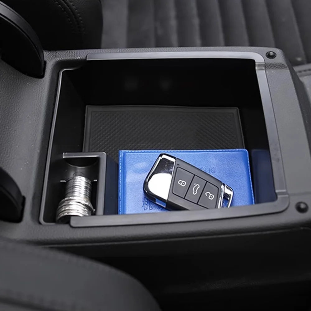 Car Central Armrest Storage Box Container Holder Tray for VW Volkswagen Passat B8 Sedan Variant Alltrack Car Accessories