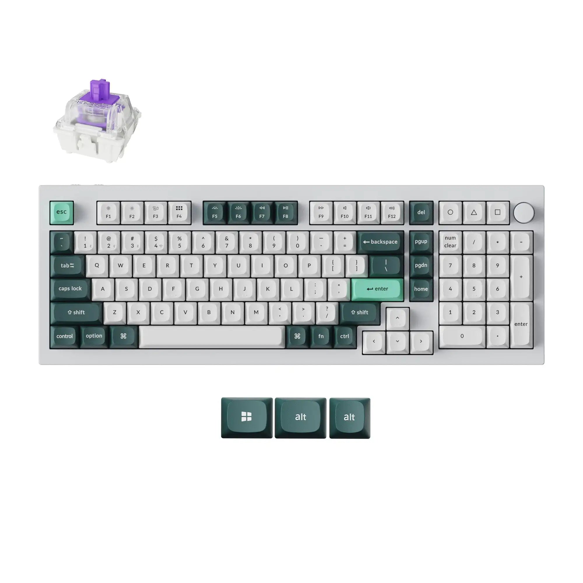 Keychron Q5 HE QMK Wireless Custom Mechanical Keyboard Magnetic Switches Adjustable Actuation Point Aluminum RGB Backlight