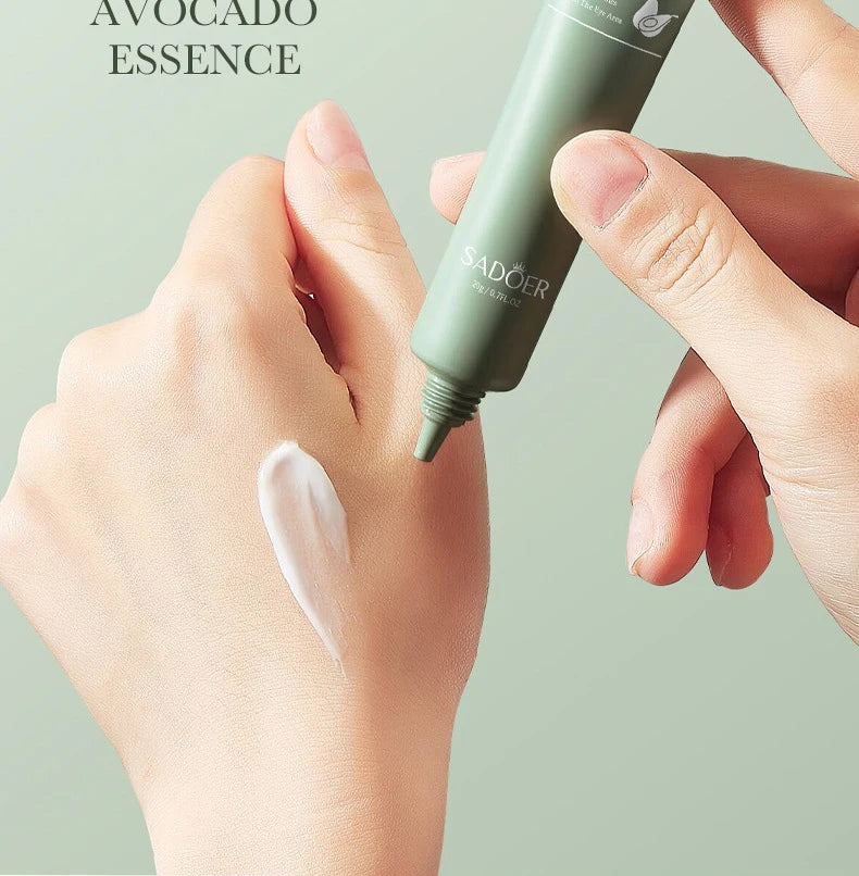 SADOER Avocado Eye Cream Anti Wrinkle Dark Circles Eye Bag Firming Moisturizing Tender Eye skincare Beauty Health Skin Care