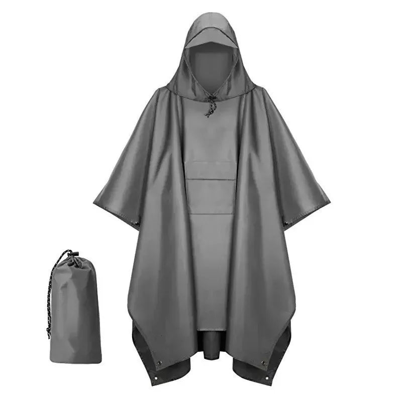 Outdoor Windproof Waterproof Multifunctional Three in One Outdoor Rain Shelter Hiking Cycling High-quality Adult Raincoat