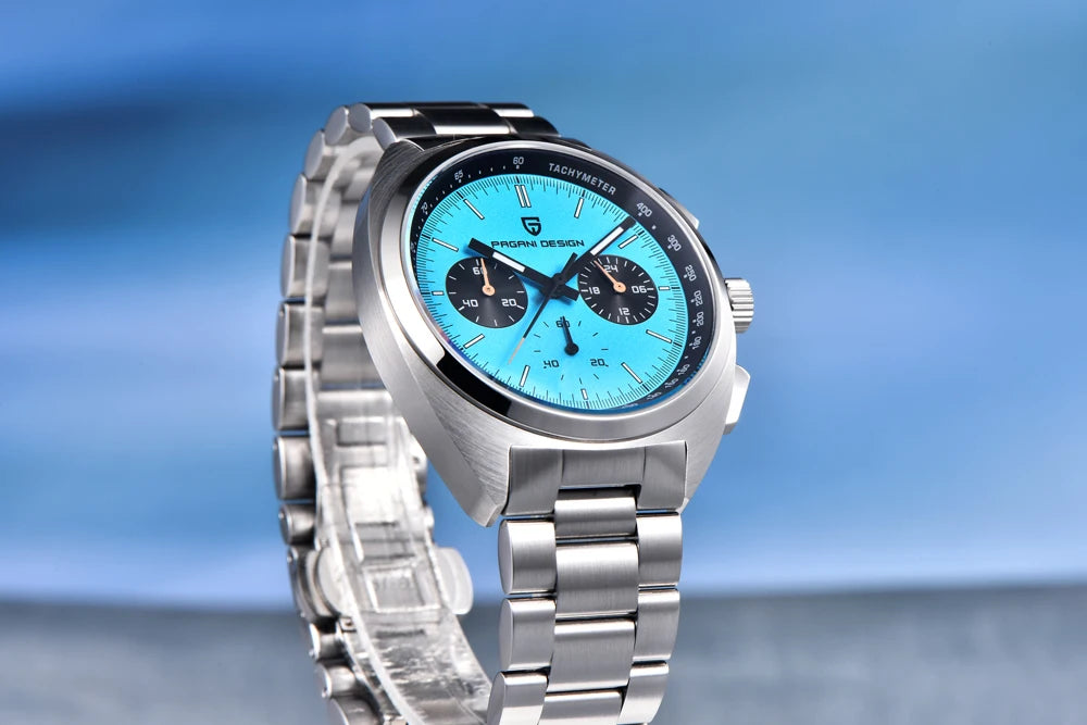 PAGANI DESIGN Mens Watches 2026 Top Luxury Quartz Watch For Men Multifunction Chronograph Wristwatch AR Sapphire Mirror Luminous