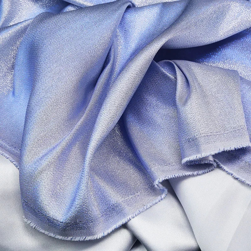 Mermaid Gradient Phantom Fabric Glitter By The Meter for Upholstery Skirts DIY Sewing Fashion Designer Cloth Breathable Textured