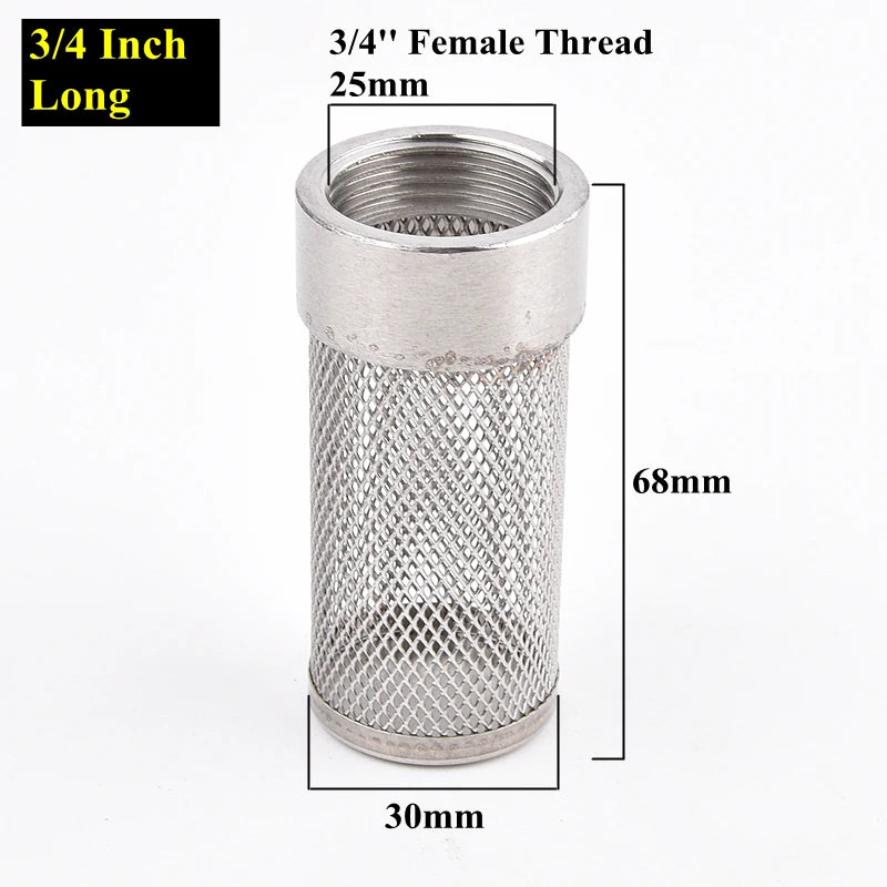 304 Stainless Steel Mesh Filter Aquarium Fish Tank Filter Garden Irrigation Impurity Filter Water Cleaning Mesh Metal Filter