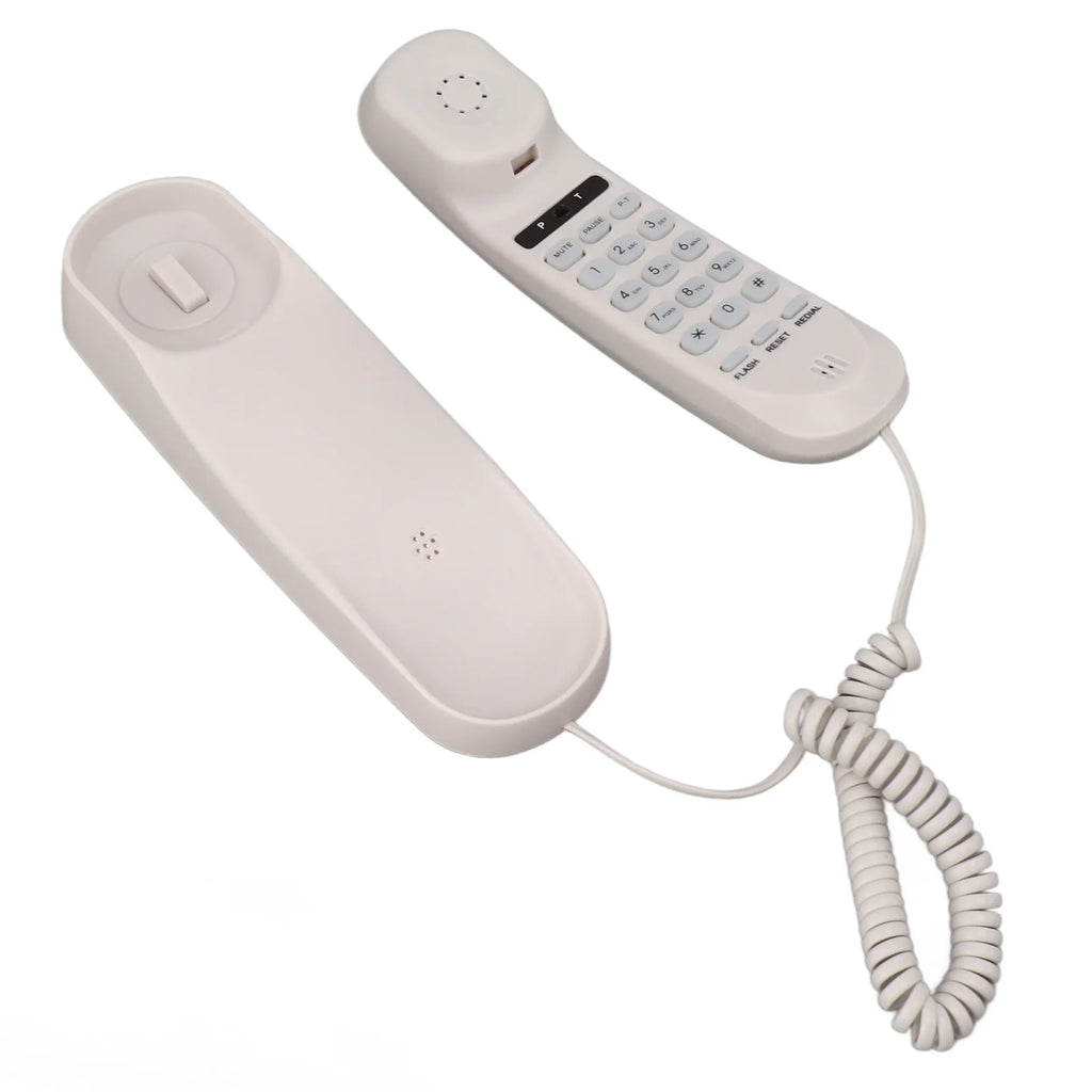 Desktop Corded Phone Multifunctional Clear Sound Adjustable Volume Wall Mountable Landline Telephone for Home Hotel Office