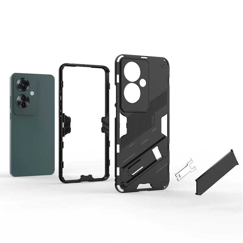 Case For Oppo Reno11 F Cover Magnetic Car Holder Stand Armor Phone Cases For Oppo Reno 11F Reno11F 5G CPH2603 Shockproof Funda