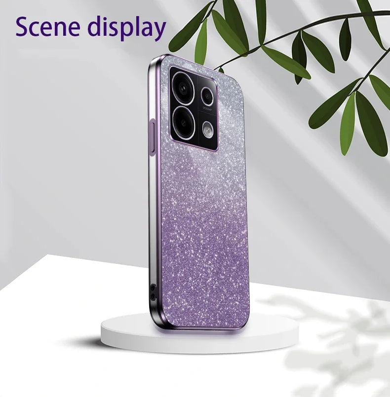 Reno 13 Pro 5G Luxury Shiny Glitter Plating Silicone Case on For Oppo Reno 13 Reno13 13F 13Pro Camera Lens Soft Back Cover Coque