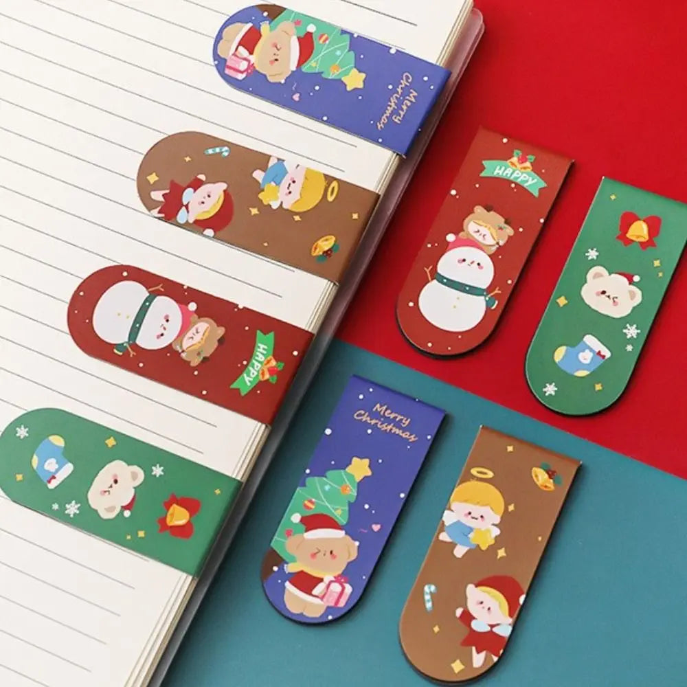 Office Supplies Gifts For Teacher Student Stationery Reading Marker Magnetic Bookmarks Christmas Bookmarks Book Page Folder