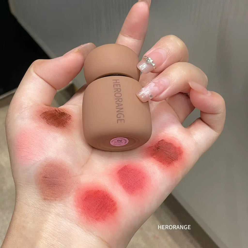 1pcs Red Brown Matte Lip Mud Liquid Lipstick Waterproof Non-stick Cup Chocolate Lip Color for Women Lips Makeup Cosmetics