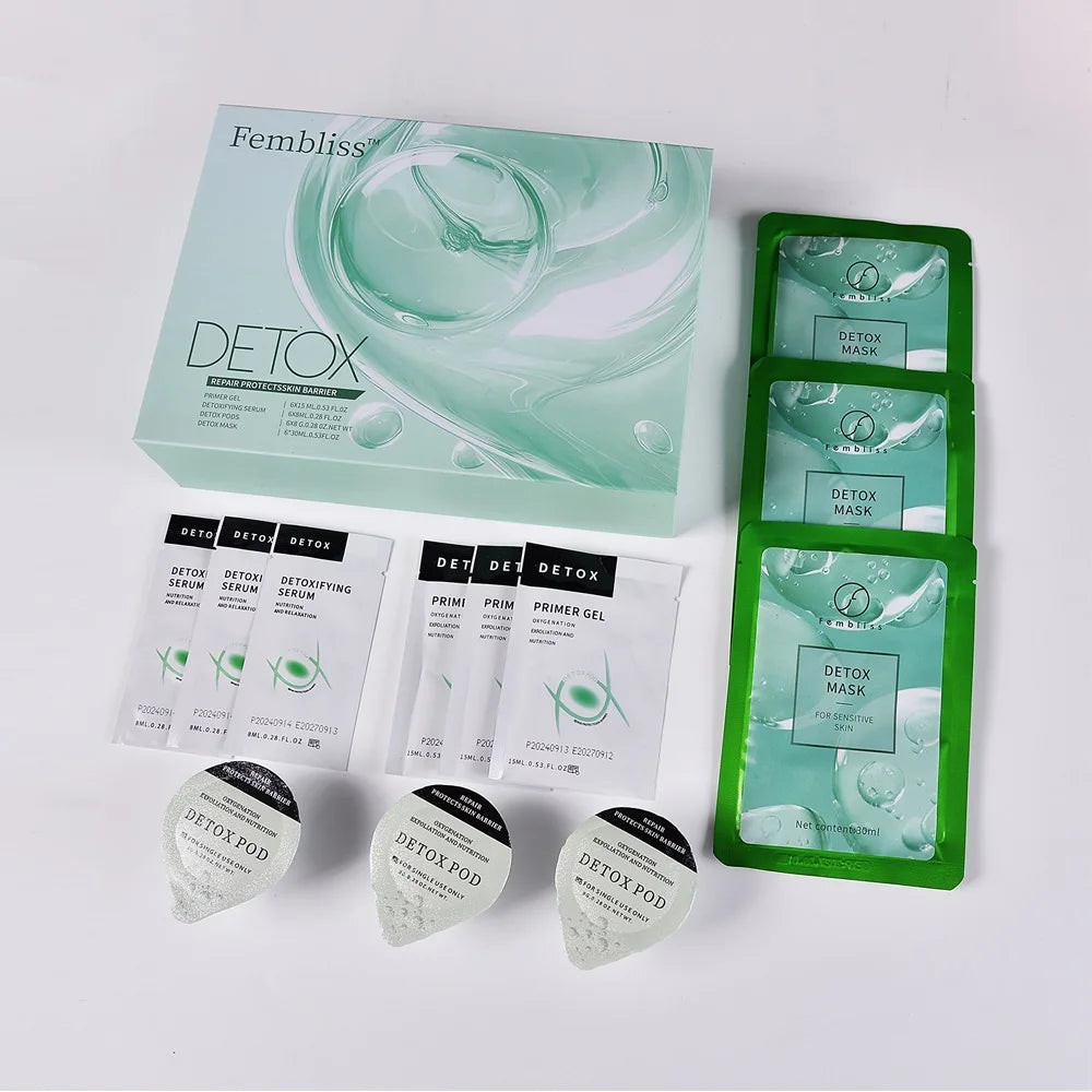 3.0 Glam Revive Hydrate Detox kit Pods Serum For Oxygen Bubble Pen Aqua Facial Machine Skincare CO2 Serum Capsule Gels Facial SP