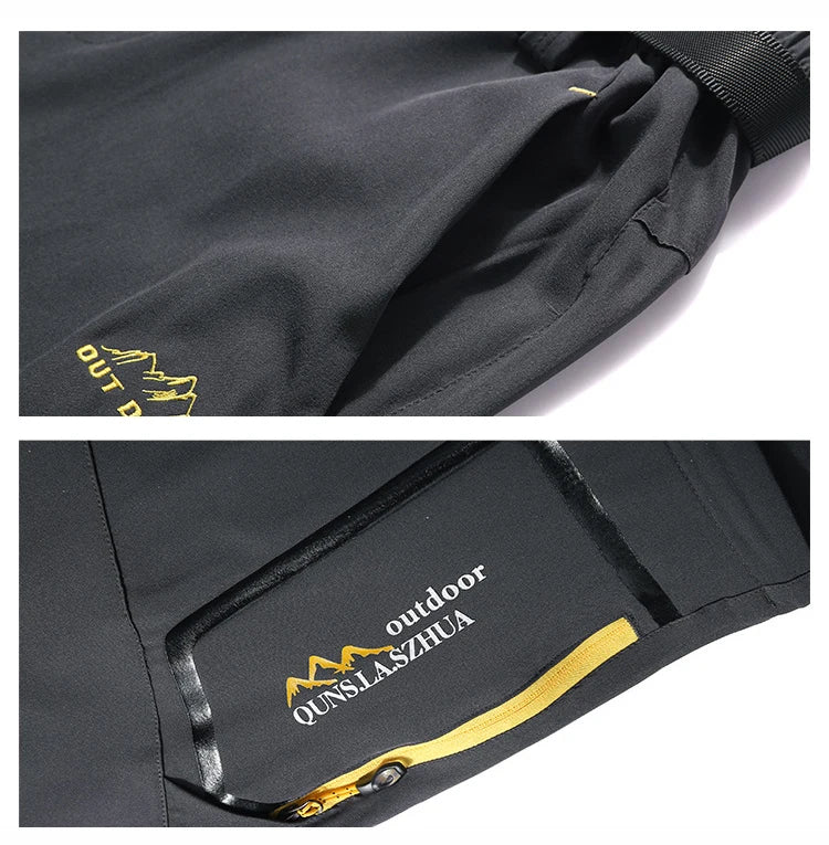 Spring Hiking Pants Men Waterproof Can be converted into shorts Fishing Wear Climbing Clothes Quick Dry Anti-UV Trousers
