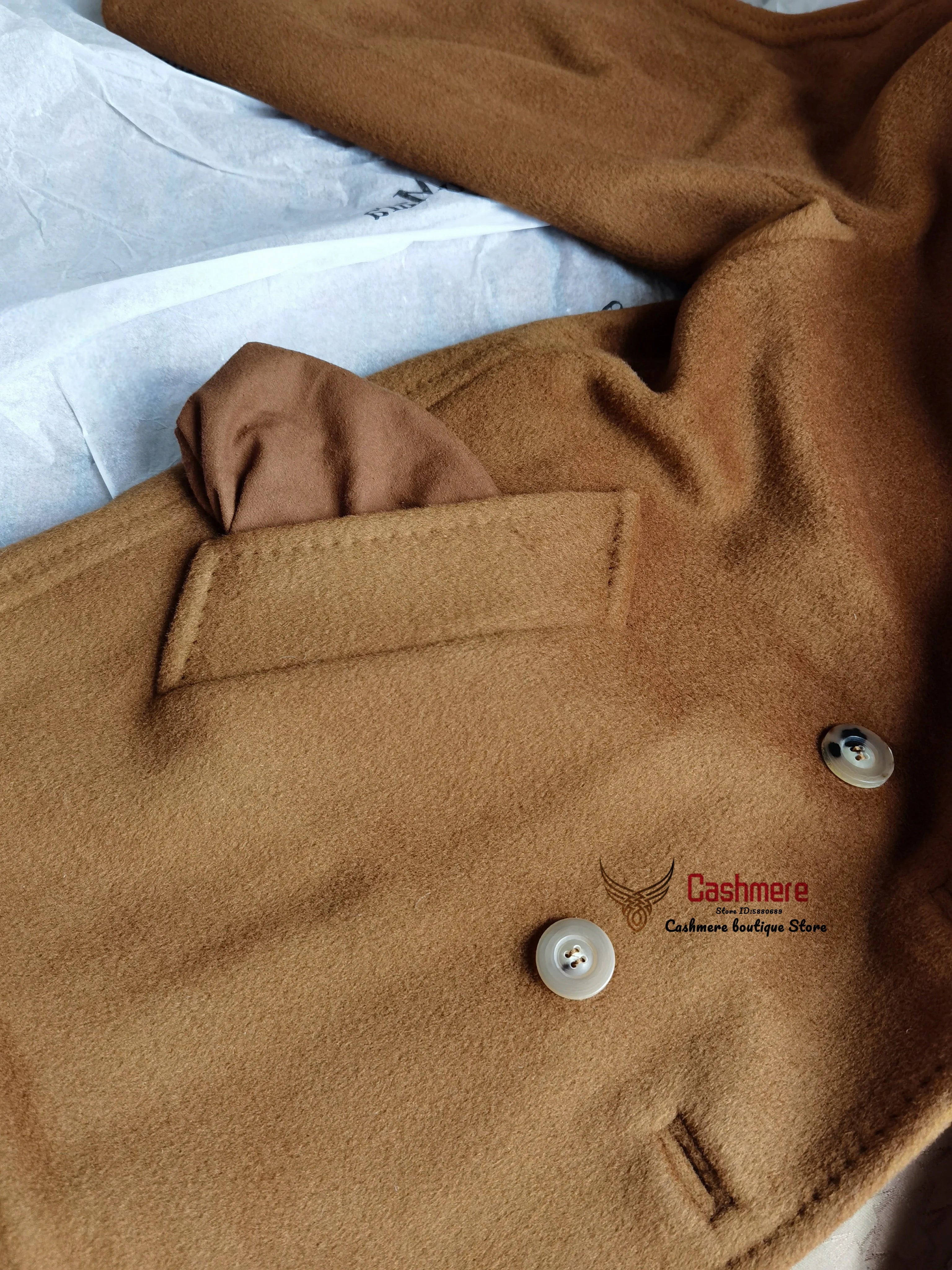 High-end Winter Cashmere Coat Women Camel Color Long Black Wool Coat Classic Double-breasted Lace-up Coat Gray Red Coat Female