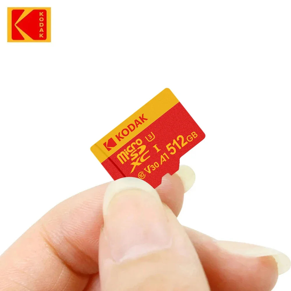 KODAK MicroSD Memory Card 256GB Recorder Storage High Speed 128GB monitoring SD Card 64GB 32GB TF Gaming Microsd Class10 U3 V30