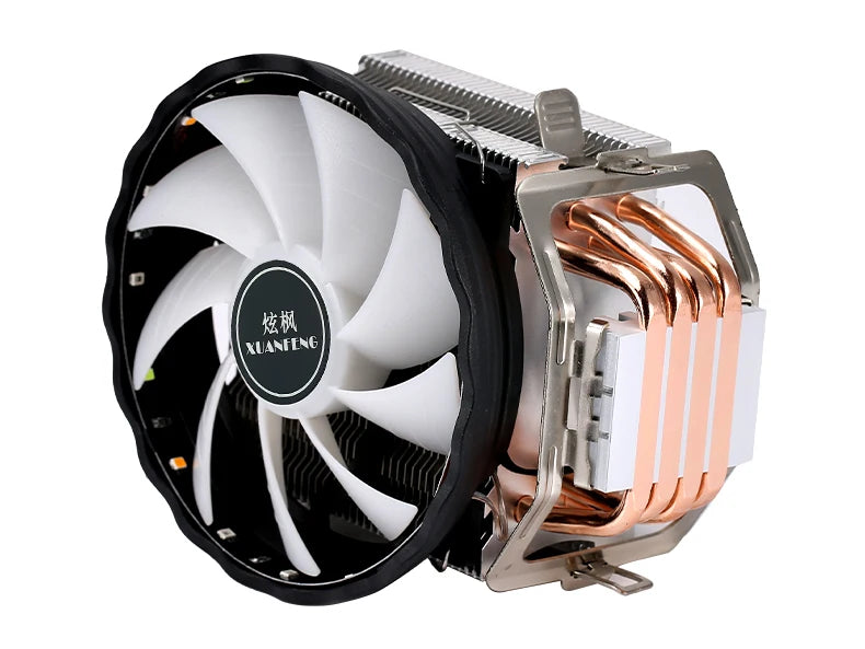 XUANFENG 120mm Fan CPU Cooler 2/4/6 Heat pipe 4pin/PWM Air-cooled Colorful lamp Compatible LGA1700 115x 1200 2011-3 x79 x99 AMD
