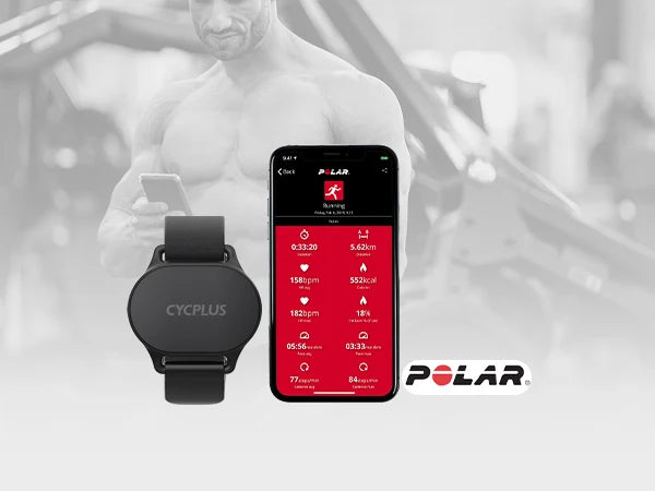 CYCPLUS Heart Rate Sensor Armband Wrist Belt BLE ANT+ Fitness Monitor for Wireless GPS Bike Computer