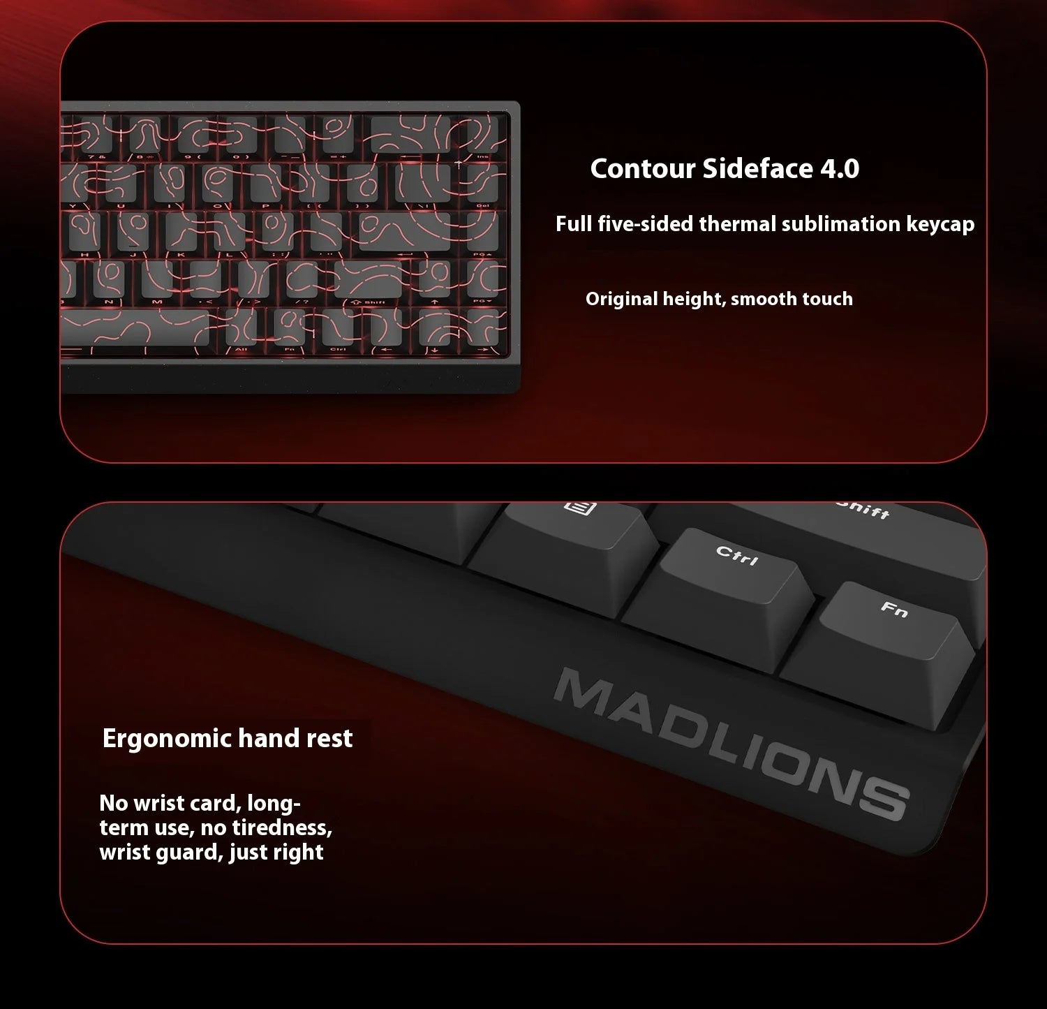 MADLIONS MAD60HE MAD68HE Magnetic Switch Keyboard Wired Mechanical Keyboard 8000Hz 0.01mmRT Valorant Gaming Keyboard Custom