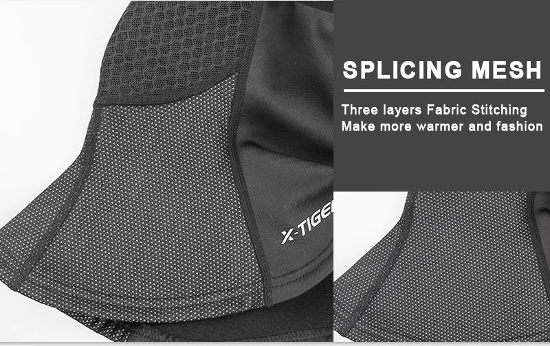 X-TIGER Winter Cycling Mask Thermal Fleece Windproof Cycling Face Mask Keep Warm Balaclava Skiing Mask Headwear
