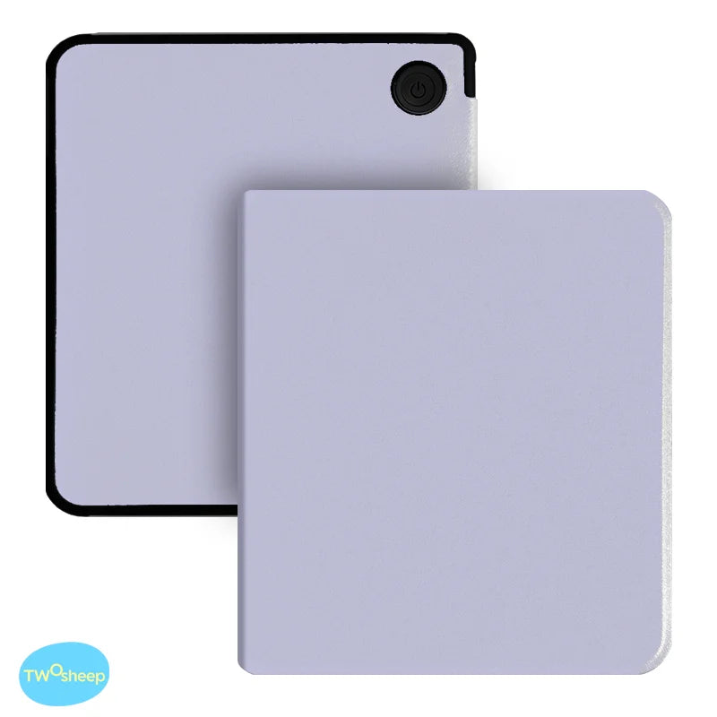 Twosheep 7-inch Case for Kobo Libra Colour and Kobo Libra2 TPU Shell Magnetic Flip Auto Sleep Wake Cover Solid Color Pattern