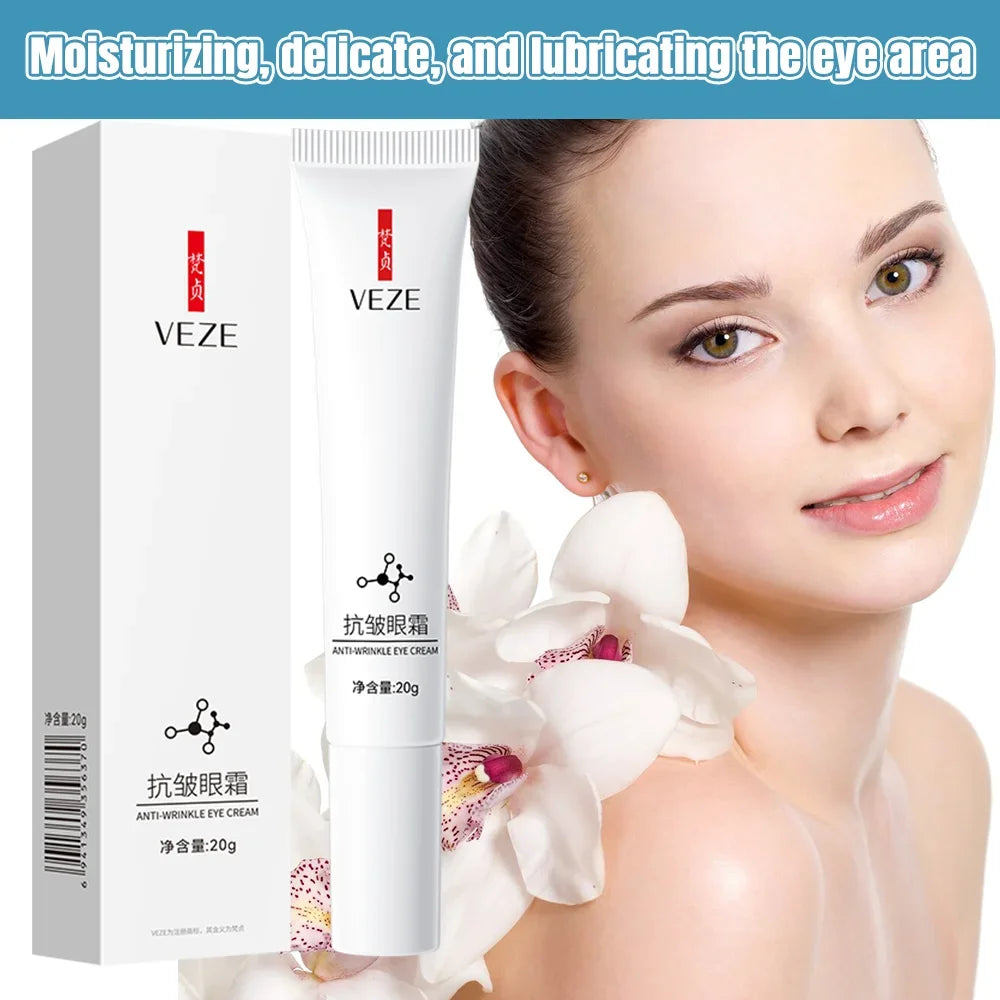 VEZE Eye Serum Firming Eye Cream Anti Dark Circles Hyaluronic Acid Hydration Nourishing Fade Line Eye Skincare