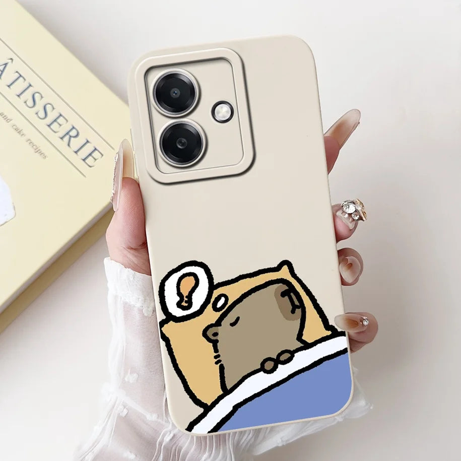 For Funda OPPO A3 A3x 4G Case 2024 Cute Panda Rabbit Soft Silicone Candy Painted Phone Covers For OPPO A40 5G OPPOA3 A 3x Bumper