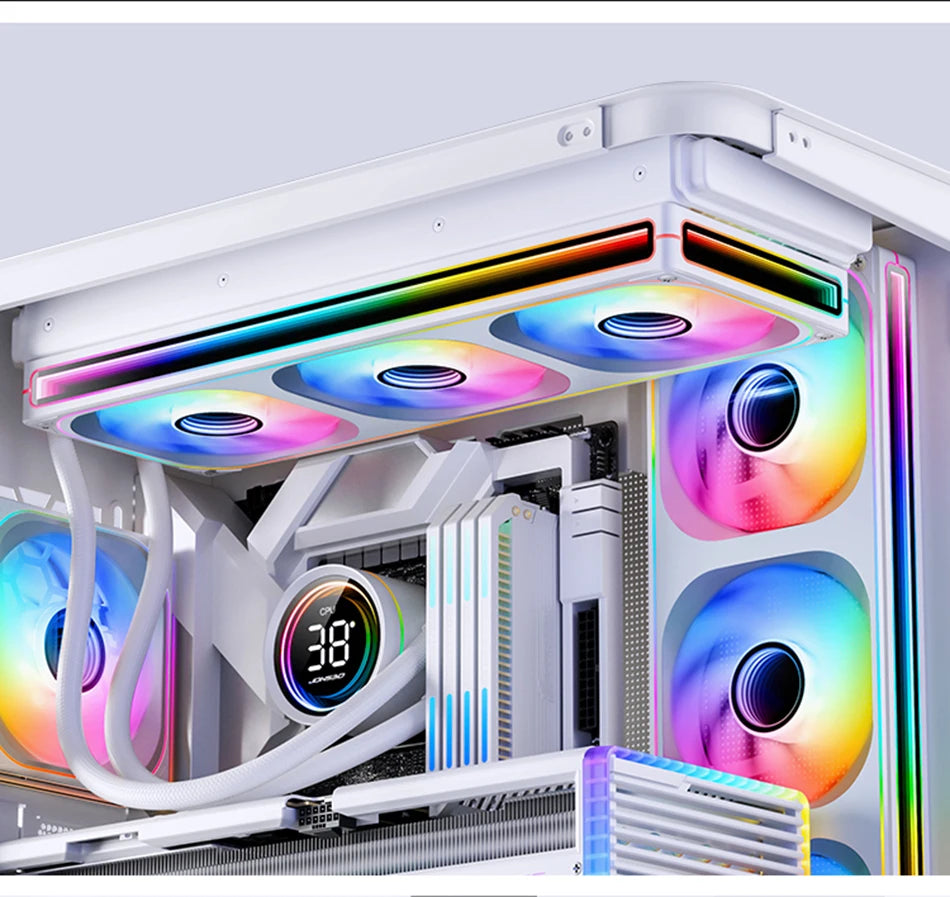 JONSBO ZB-120/240/360 Case Fan 12CM ARGB Desktop Computer Cooling Fan Conjoined Structure Cold Exhaust Fan