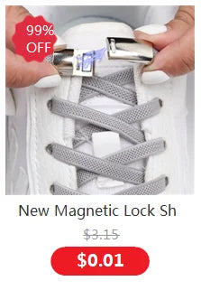 New Colorful Metal Shoelace Clip Press buckle Shoelaces Press Lock Shoes Accessories AF1 Sneakers Kits Metal Laces Tip