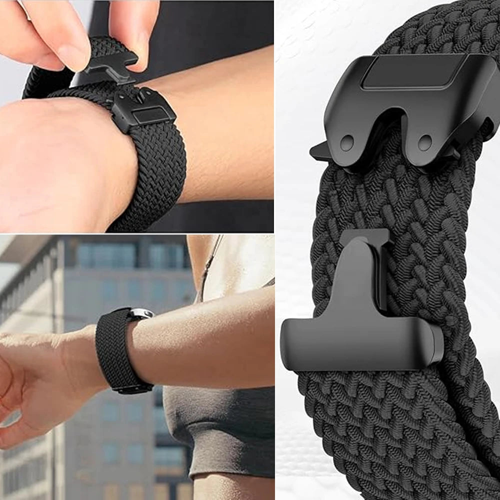 20mm 22mm Straps For Galaxy Watch 7/FE/6/5/pro/4/Classic/active 2/Gear s3 Parachute Bracelet correa Huawei watch GT 2 3 4 5 Band