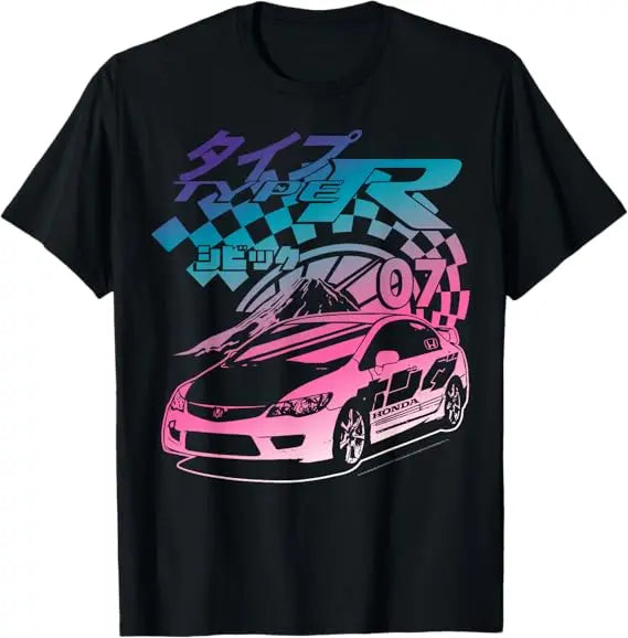 Honda Trendy Hot Items 2026 T Shirt Men Summer Cotton Tees Moto Racing Graphic T Vintage Tops Male Style Clothing Hot Sale