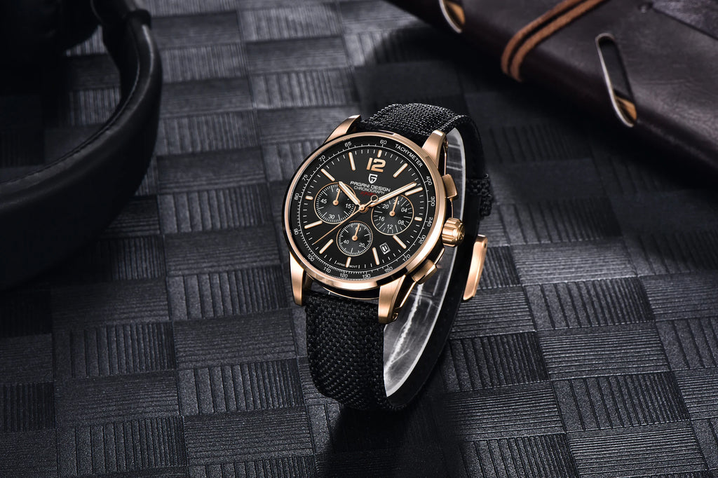 PAGANI DESIGN 2025 New Luxury Fashion Casual Men Quartz Watches VK63 100M Water Resistant Sapphire Glass Stainless Steel Watches