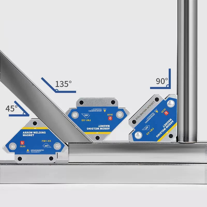 Magnetic Welding Holders 45° 90° 135° Multi-angle Solder Arrow Magnet Weld Positioner Locator Holding Auxiliary Locator Tools