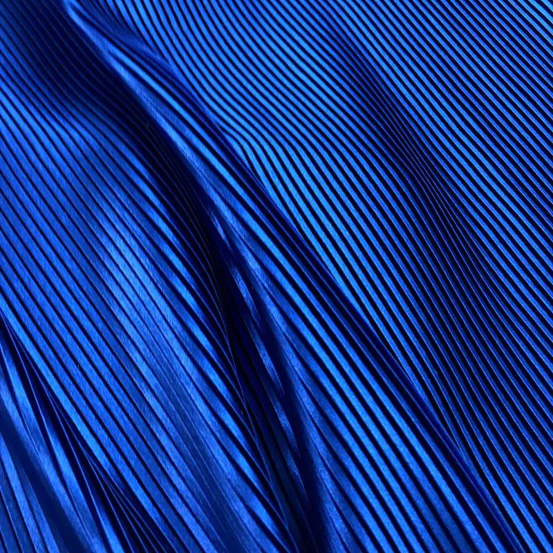 Organ Pleated Fabric Per Meter for Needlework Clothes Skirt Costume Dress Diy Sewing Designer Cloth Soft Comfortable Plain Black
