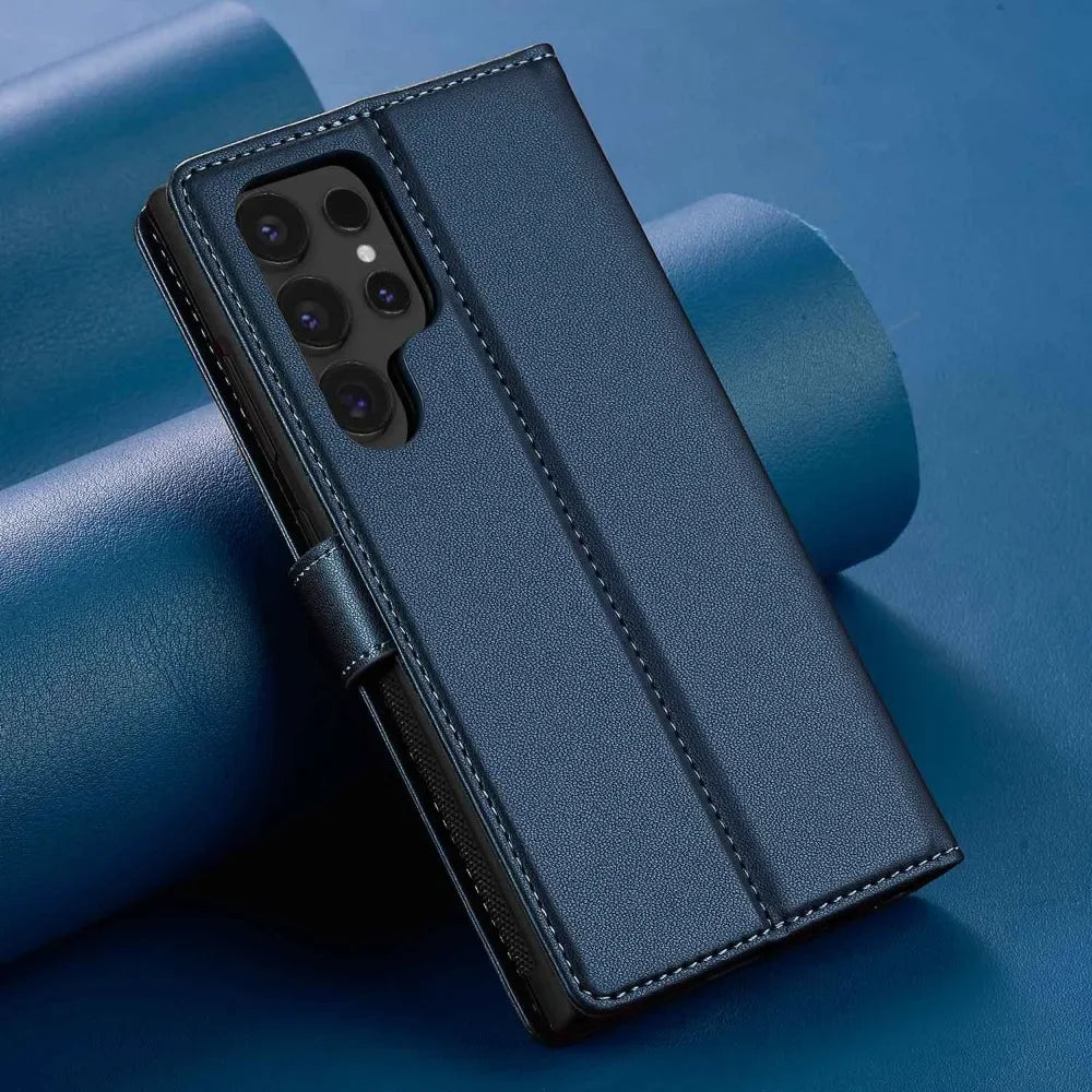 Detachable Wallet Case For Samsung Galaxy S25 Ultra S24 FE S23 + Plus Card Holder Kickstand Shockproof Wrist Strap Flip Cover