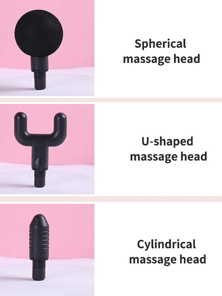 6 Replacement Head Fascia Guns Cold Compress Hot Compress Fitness Electric Impact Gun Muscle Relaxation Massager Small Vibrator