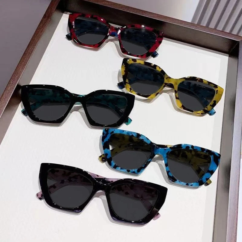 2026 New Myopia Sunglasses Unisex Fashionable Retro Leopard-Print Frames for Prescription Glasses Trendy Oversized Sunglasses