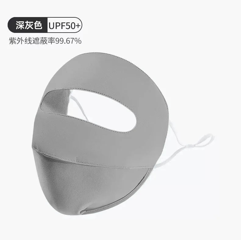 Sunscreen Mask, Ice Silk Seamless Summer Women's UV Protection 3d Three-dimensional Breathable Ice Feeling Thin Eye Corner Mask