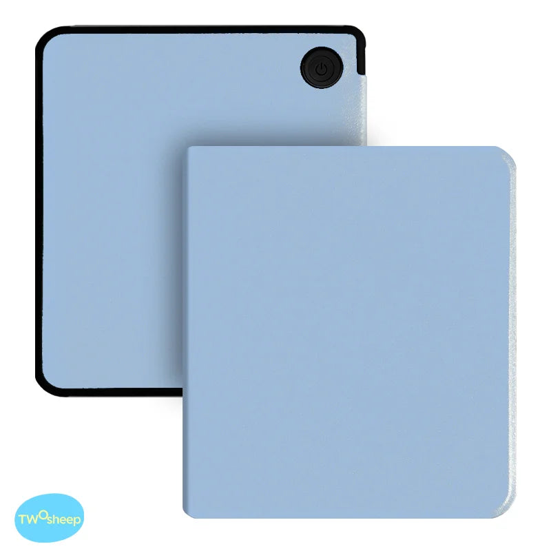 Twosheep 7-inch Case for Kobo Libra Colour and Kobo Libra2 TPU Shell Magnetic Flip Auto Sleep Wake Cover Solid Color Pattern