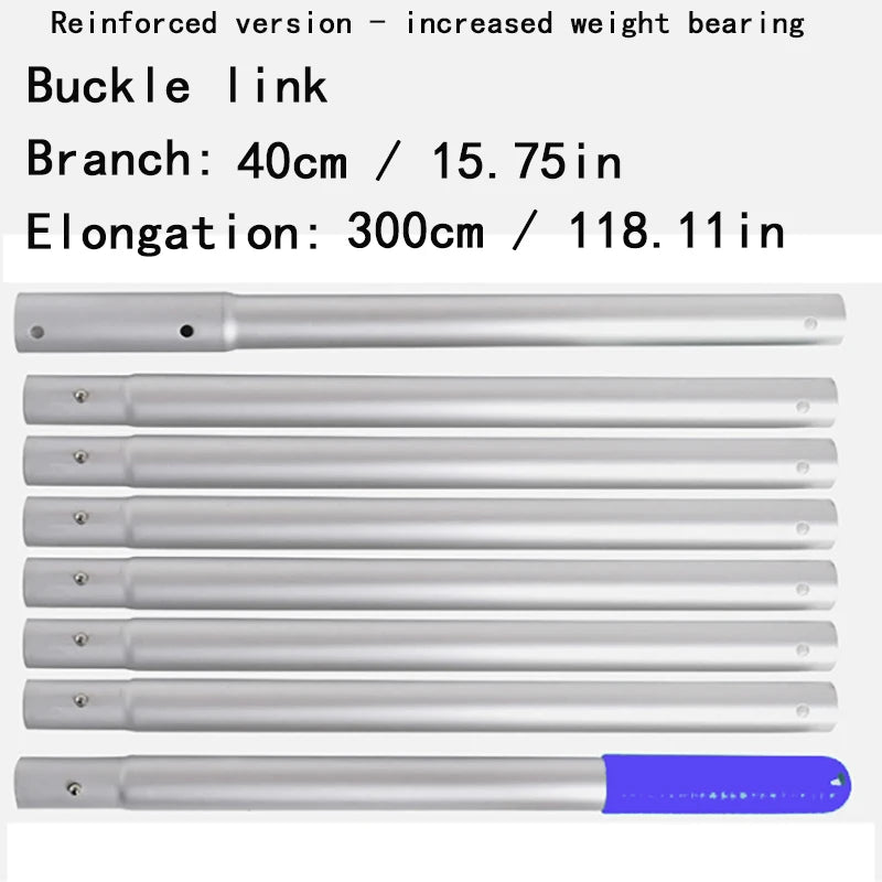 Telescopic Pool Cleaner Handle Rod Swimming Pool Cleaning Fishing Net Supplies Handheld Clean  Telescoping Pole Cleaning Tool Ad