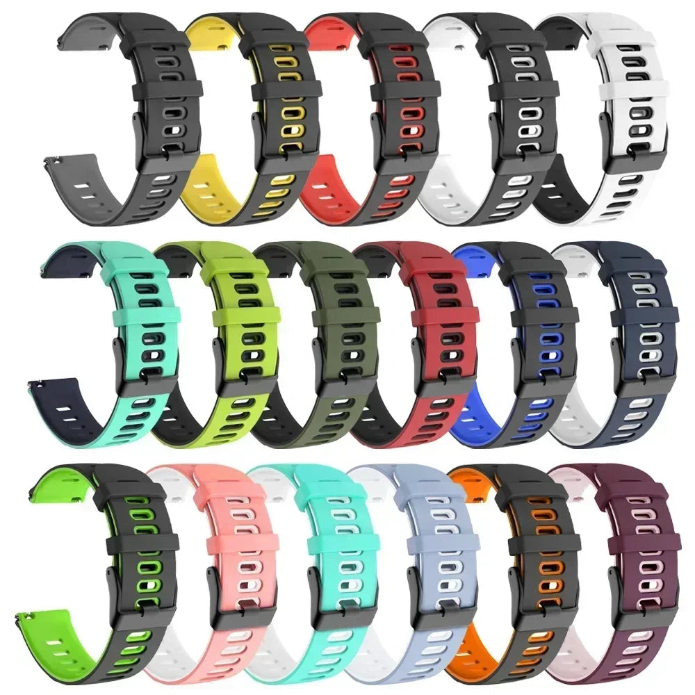 Silicone Breathable Band For Fossil gen 6 44mm Gen6 5 5e/Gen 5 LTE 45mm Strap Bracelet Replacement 20mm 22mm Sports Accessorie