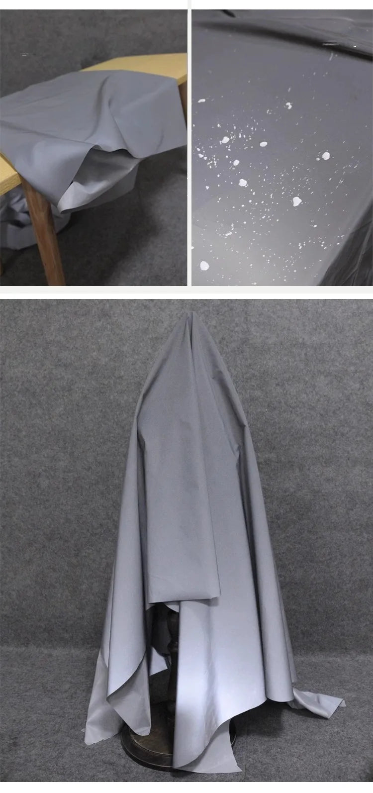 Noctilucent Reflective Fabric Silver By The Meter for Coats Down Jacket Sewing Fashion Designer Cloth Diy Textile Textured Silky