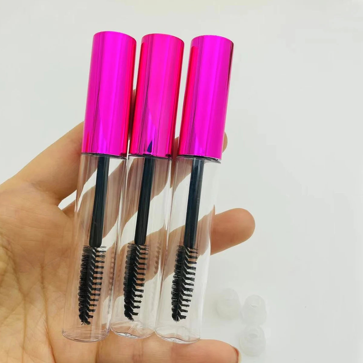 10ml Lip Gloss Tubes Empty mascara bottle Clear Plastic DIY Refillable cosmetic packing container