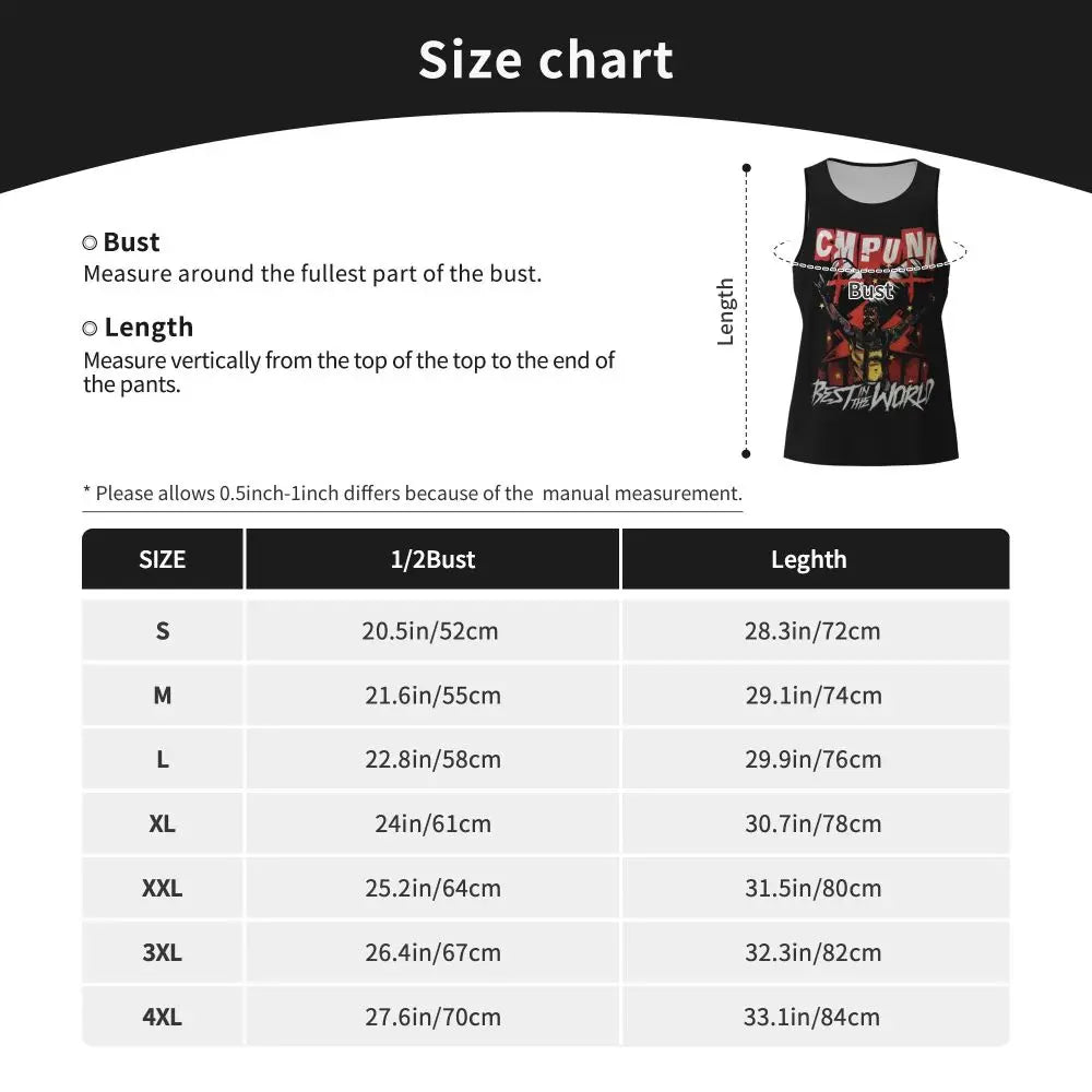 Graphic Wrestling CM Punk Best In The World Workout Tank Tops Sleeveless Shirt Bodybuilding Fitness Gym Compression Vest