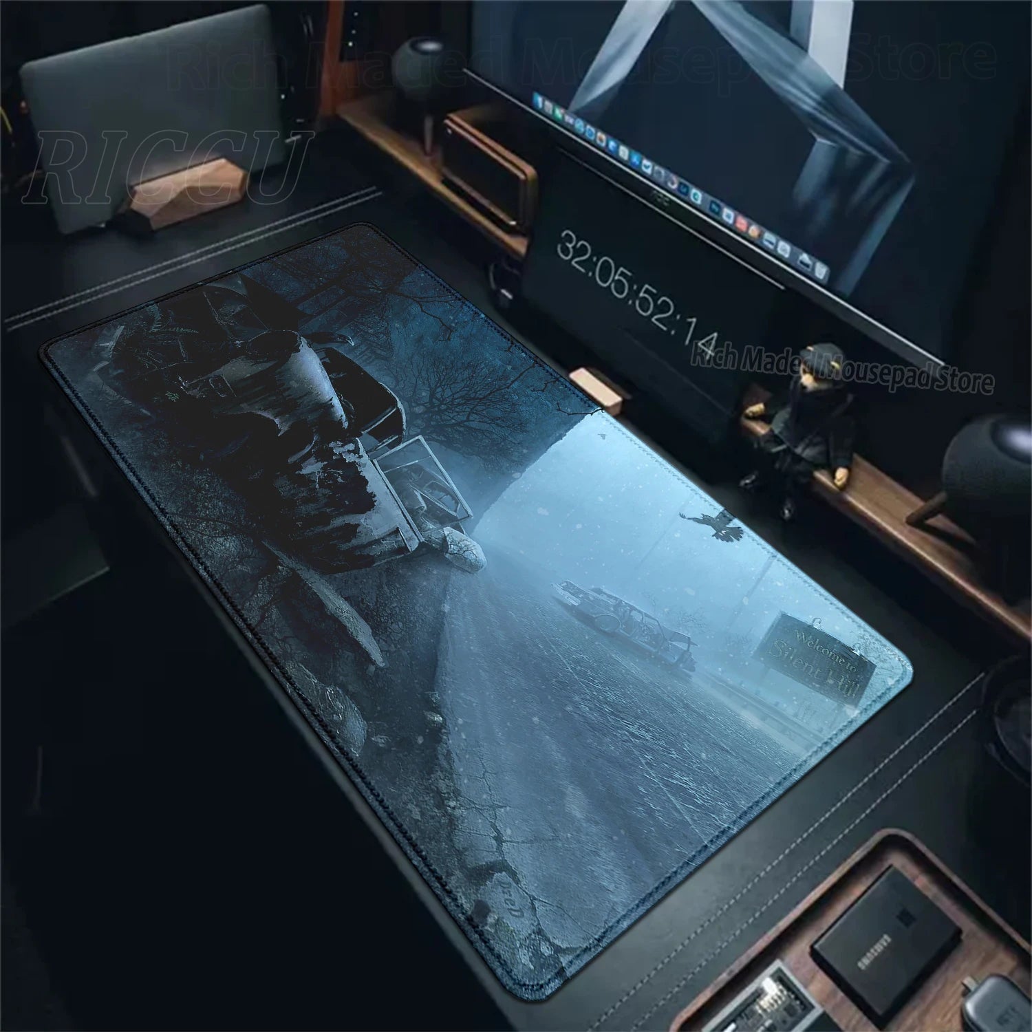 Game S_silent Hill Mouse Pad Large Gaming Extended Mat Gamer PC Mousepad Compute Keyboard Mousemat XXL Carpet Laptop accessories
