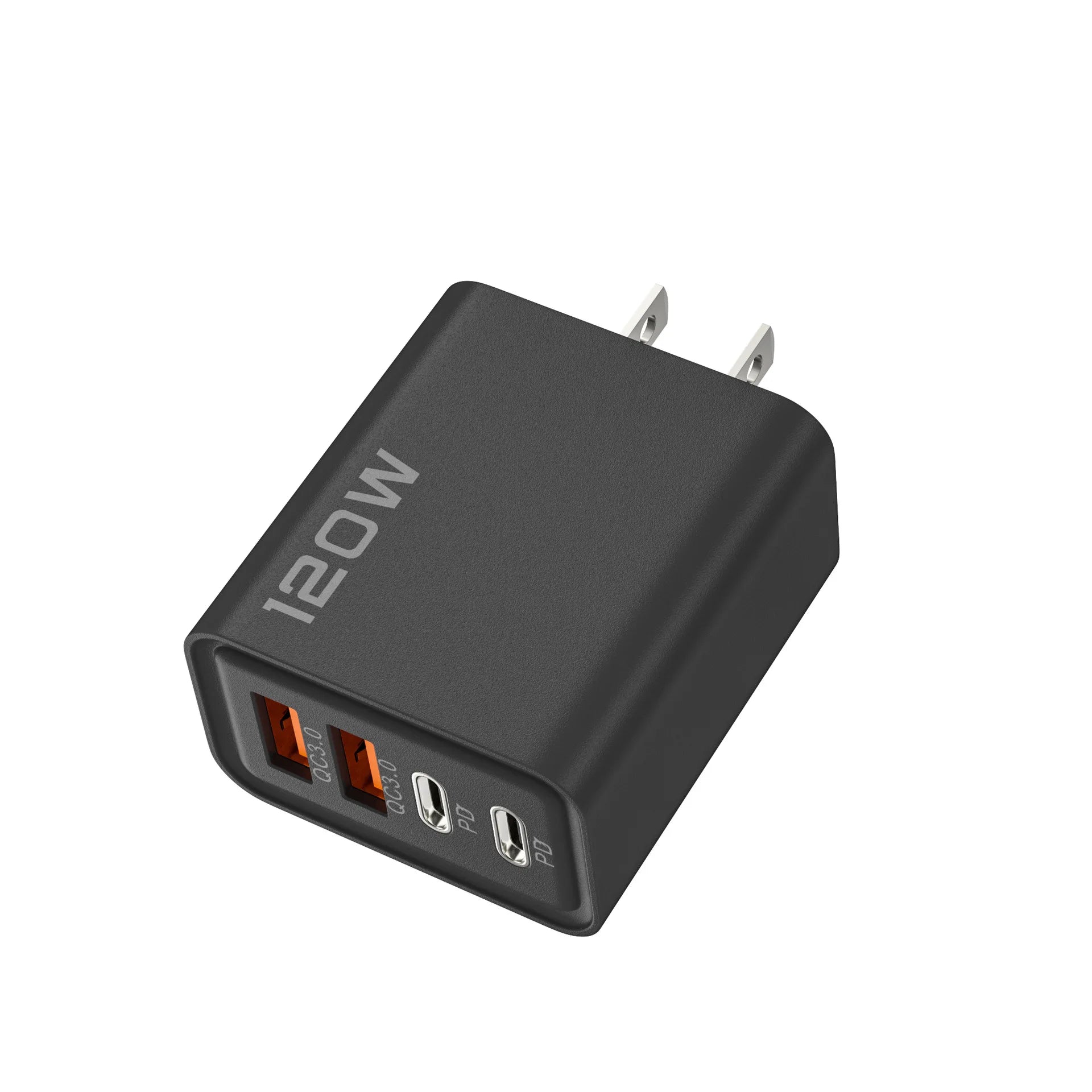 4 Port USB C PD Charger Total 120W Fast Charger Type C Quick Charge 3.0 USB Charger Adapter For iPhone Samsung Xiaomi Phone Plug