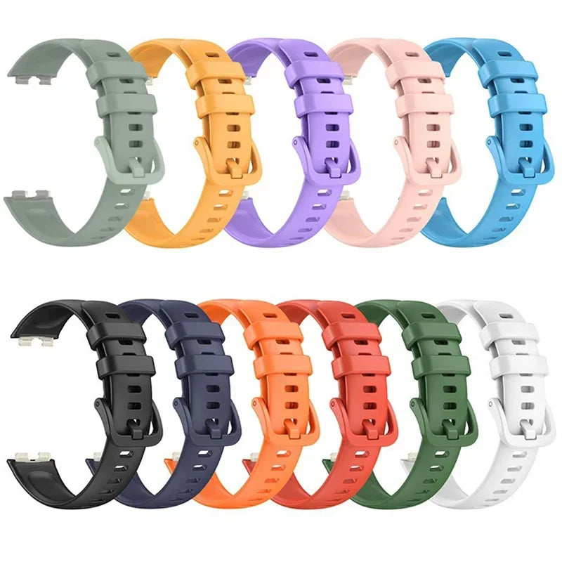Silicone Strap for Huawei Band 8 Smart Watch Replacement Wristband Soft TPU Sport Bracelet for Huawei Band8 Watch Accessories
