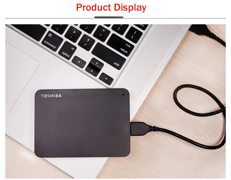 Toshiba A3 HDTB410YK3AA Canvio Basics 500GB 1TB 2TB 4TB Disco Rígido Externo Portátil USB 3.0, Preto