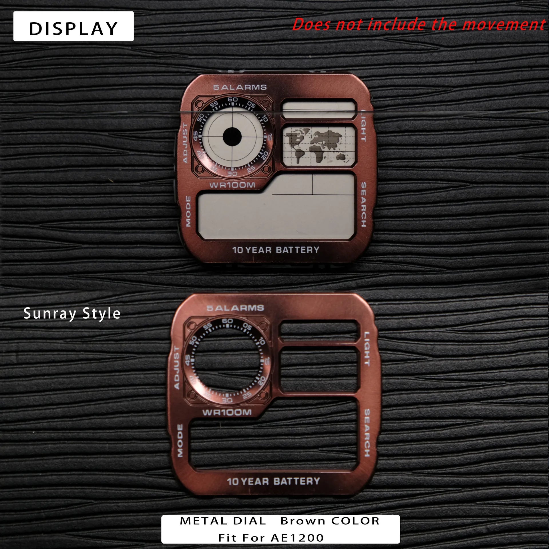 Color Display Film for Casio AE-1200 AE-1300, DIY Screen Modification Overlay Sticker, High-Quality Watch Dial Upgrade Kit