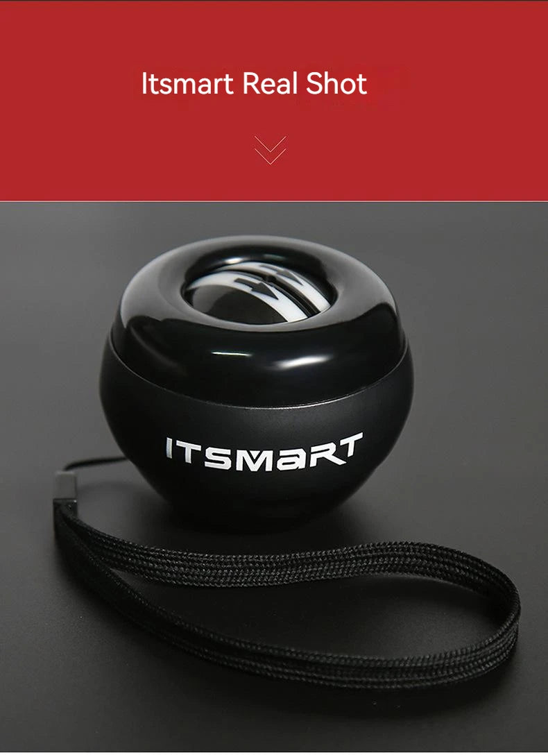 LED Wrist Ball Centrifuge Gyro Wrist Press Automatic Start Range Gyro Ball Arm Hand Muscle Strength Forearm Trainer Fitness Equi