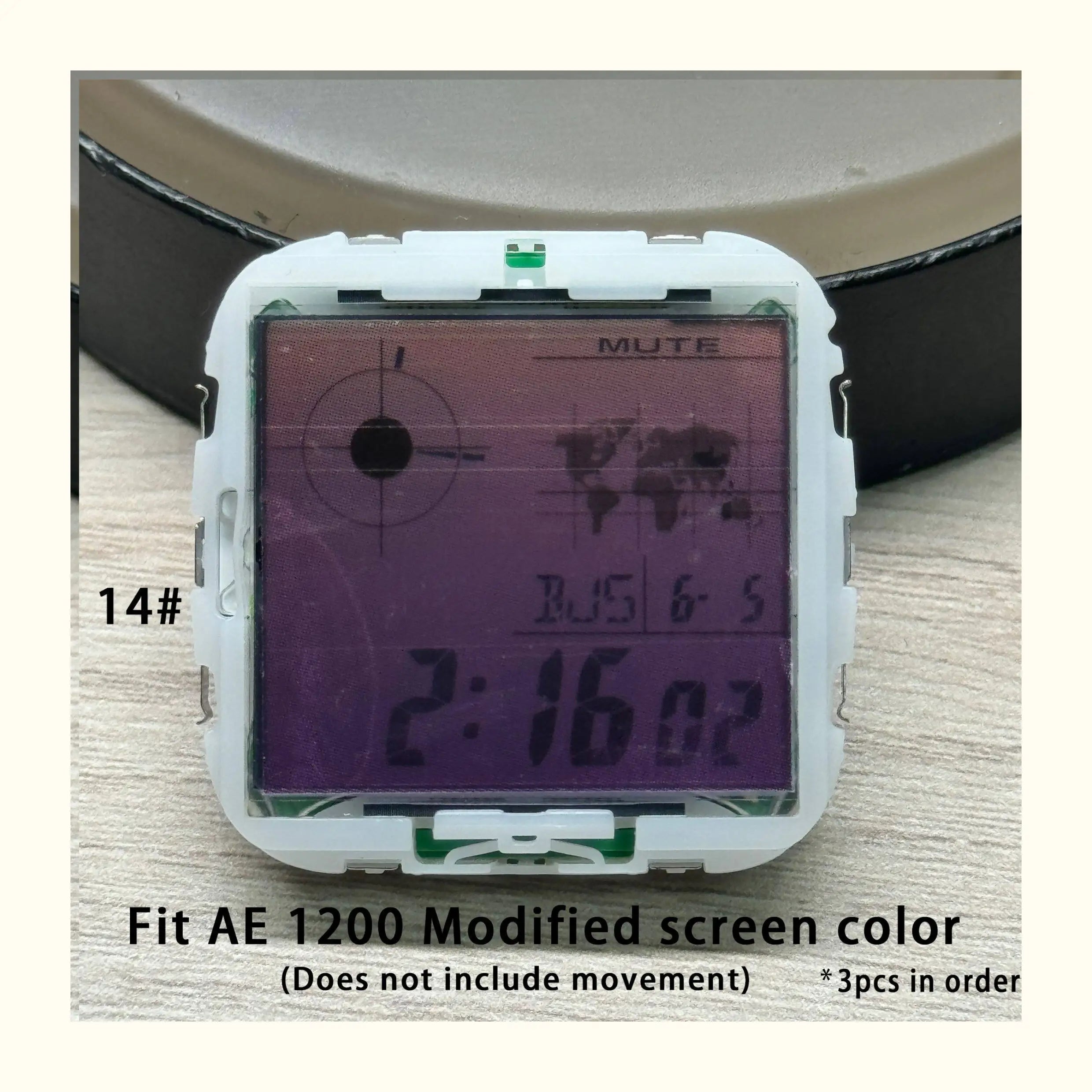 Color Display Film for Casio AE-1200 AE-1300, DIY Screen Modification Overlay Sticker, High-Quality Watch Dial Upgrade Kit
