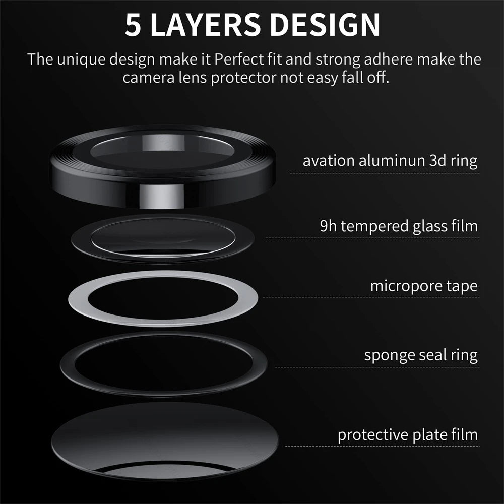 For Samsung Galaxy Z Fold 6 5 4 5G Metal Camera Lens Ring Cover On Sumsung Z Fold 5 Zfold 4 Lens Tempered Glass Protective Film
